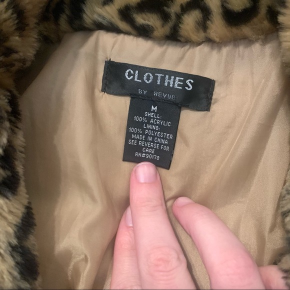 Y2K Furry Short Sleeve Cheetah Print Jacket - Picture 7 of 10